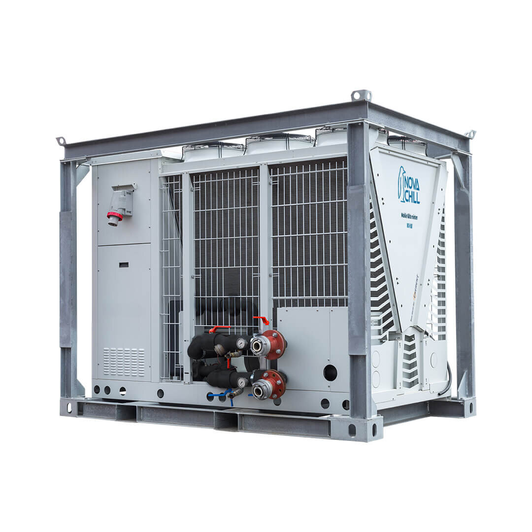 Kaltwassersatz 80 kW - NOVACHILL - Anschlussseite  | © ENERENT